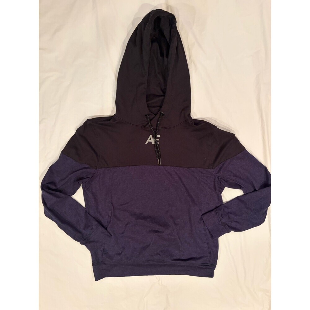 American Eagle Flex Hoodie Men's Small Navy/Black Very Soft